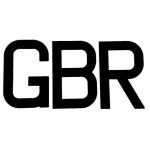 GBR letters black plain