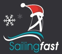 Sailingfast logo with Santa hat