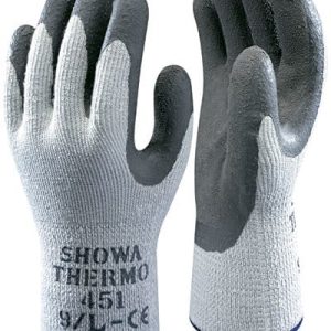 Showa 451 Thermo Latex Grip Gloves display