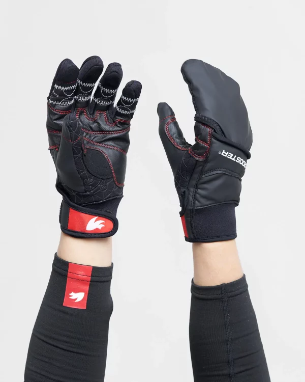 Rooster combi gloves front and back visual