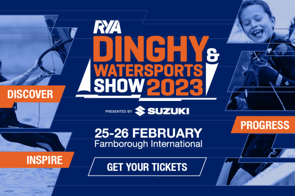 RYA Dinghy & Watersports Show 2023. 25-26th Feb, Farnborough International.