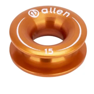 20MM X 8MM X 8MM ALUMINIUM THIMBLE ORANGE (CARDED)