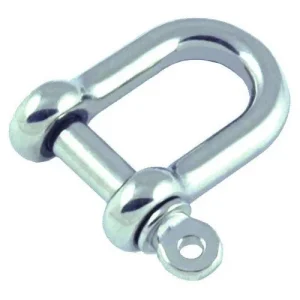 ROUND BODY D SHACKLE 5MM DIA. (CARDED)