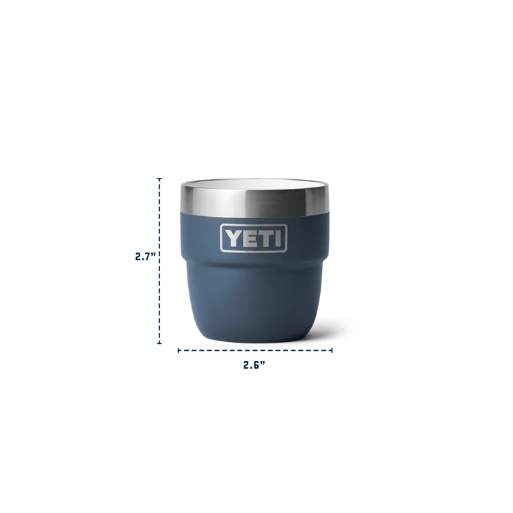 YETI Rambler 4 Oz (118ml) Stackable Cups (pair) - Navy