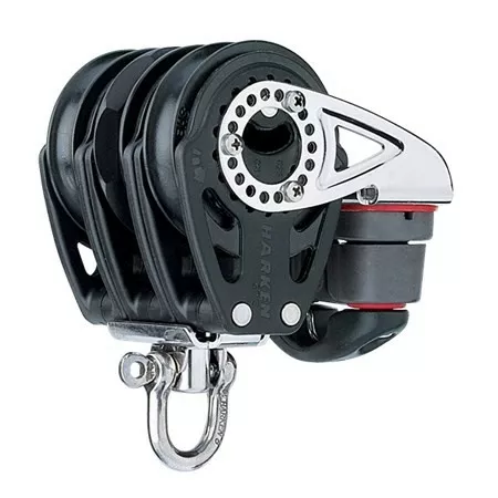 Harken 57mm Triple Ratchet Block — Swivel, Cam Cleat