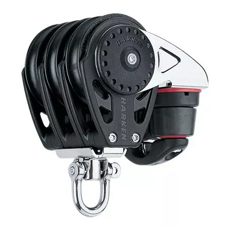 Harken 40mm Triple Ratchet Block — Swivel, Cam Cleat