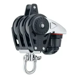 40mm Triple Block — Swivel, Becket, Cam Cleat