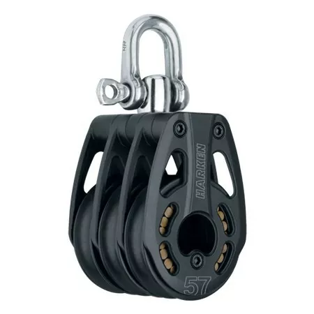 57mm Aluminium Triple Block - Swivel