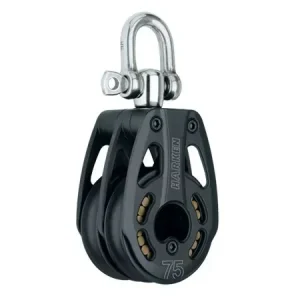 75mm Aluminium Double Block - Swivel