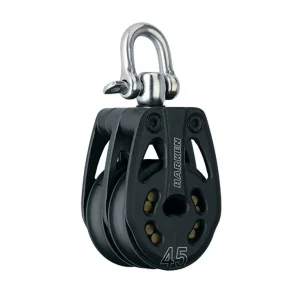45mm Aluminium Double Block - Swivel