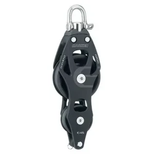 80mm Aluminium Element Fiddle Block - Swivel, Becket