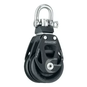 45mm Aluminium Element Double Block - Swivel