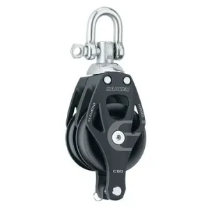 80mm Aluminium Element Double Block - Swivel, Becket
