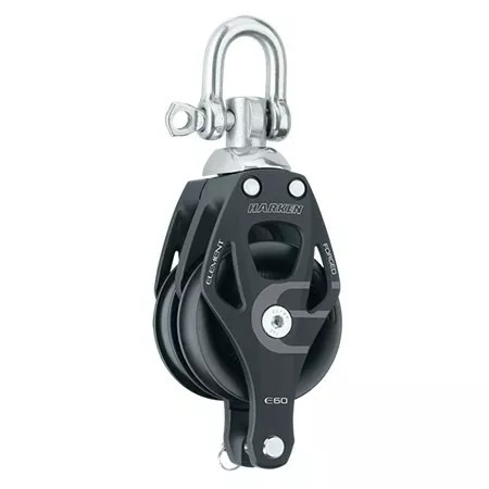 80mm Aluminium Element Double Block - Swivel, Becket