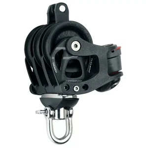 45mm Aluminium Element Triple Block - Swivel, Becket, Cam Cleat