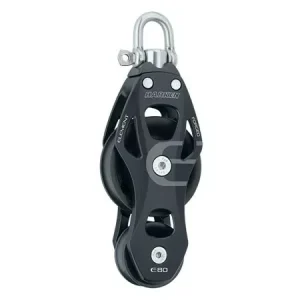 80mm Aluminium Element Fiddle Block - Swivel