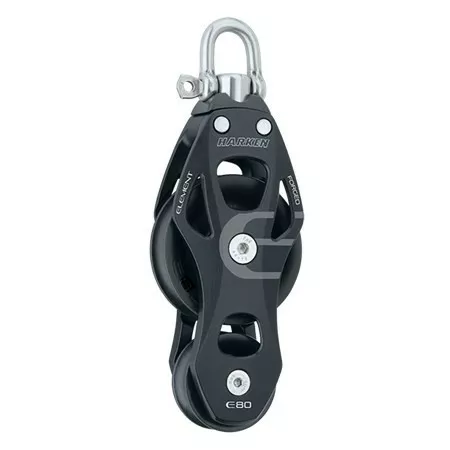 80mm Aluminium Element Fiddle Block - Swivel
