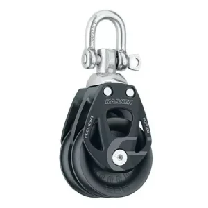 80mm Aluminium Element Double Block - Swivel