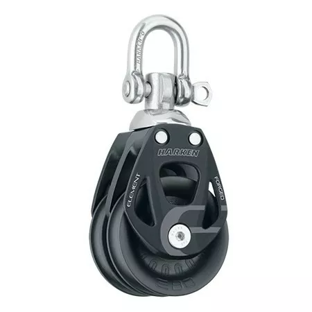 80mm Aluminium Element Double Block - Swivel