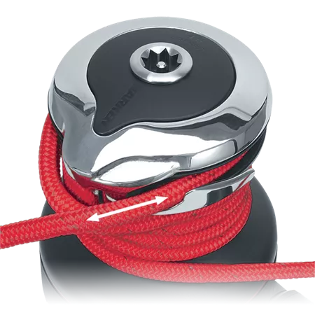 40 Electric Self-Tailing Rewind Radial Chrome Winch