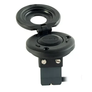 Black Waterproof Electronic Switch - Single-Function, Guard Top, Analog