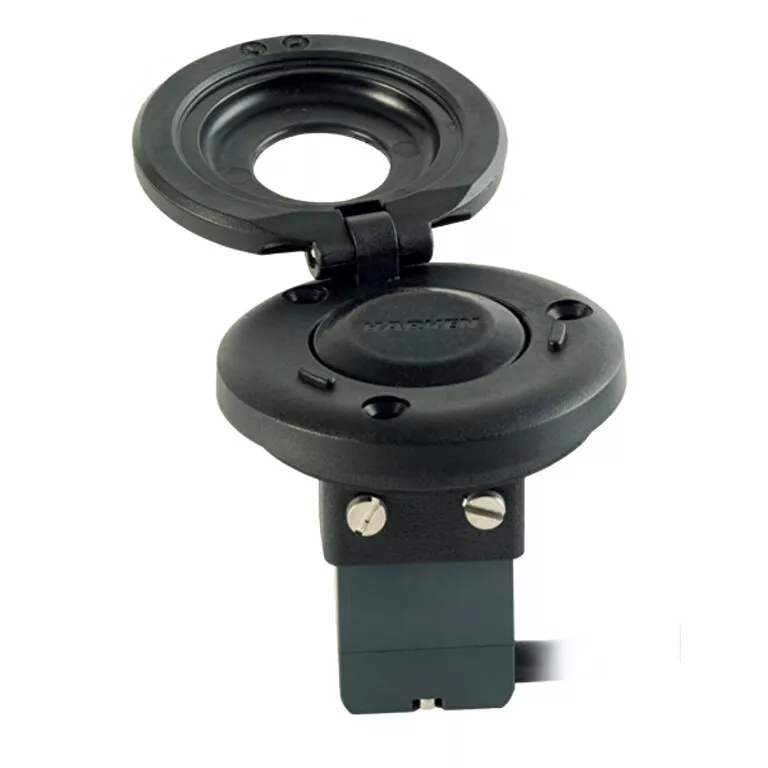 Black Waterproof Electronic Switch - Single-Function, Guard Top, Analog